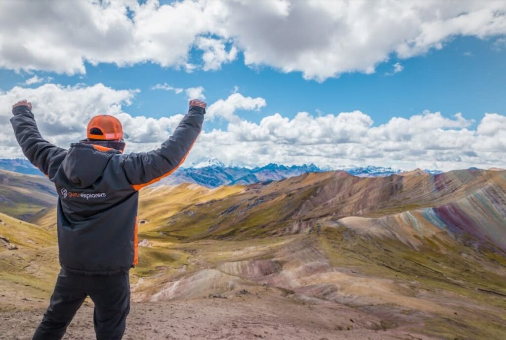 Rainbow Mountain between Vinicunca and Palccoyo